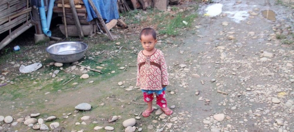 A displaced child in Kachin State, Myanmar. . — courtesy OCHA/P. Peron