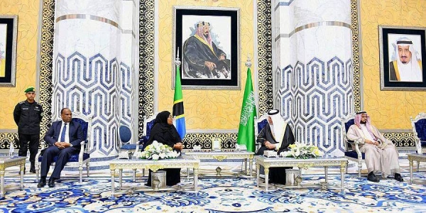 Tanzania Samia Suluhu Hassan was received in Jeddah by Prince Khaled Al-Faisal, advisor to Custodian of the Two Holy Mosques and governor of Makkah region, and a number of officials.