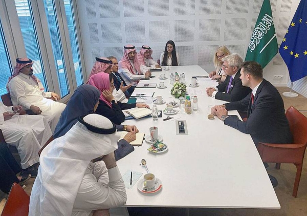 The Saudi Parliamentary Friendship Committee with the European Parliament at the Shoura Council, headed by the Council’s member and Chairman of the Committee Dr. Ayman Bin Saleh Fadel, visited the headquarters of the European Parliament in Brussels.