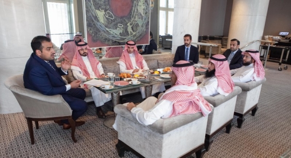 Minister of Industry and Mineral Resources Bandar Alkhorayef met with Prince Abdullah Bin Khalid, the Saudi ambassador to Austria.