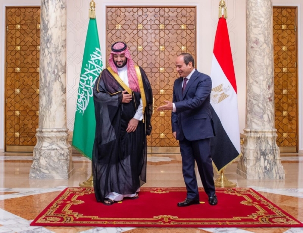 Crown Prince Mohammed Bin Salman, deputy premier and minister of defense, and Egyptian President Abdel Fattah El Sisi held wide-ranging talks at Al-Ittihadyiya Palace here on Tuesday.