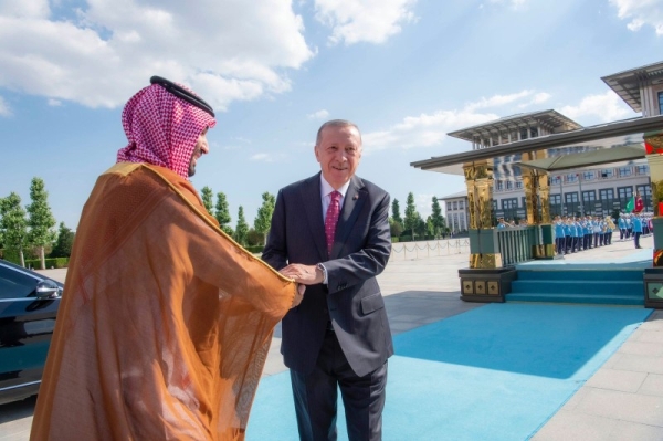 Crown Prince Mohammed Bin Salman, deputy premier and minister of defense, arrived in Turkey on Wednesday where was welcomed by the Turkish President Recep Tayyip Erdogan.