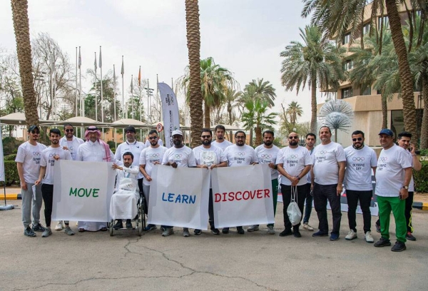 The Saudi Olympic Paralympic Committee (SOPC) celebrated the Olympic day Friday at Prince Faisal Bin Fahd Olympic Complex.