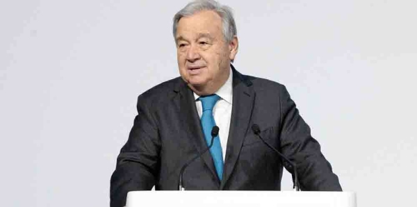 UN Secretary-General Antonio Guterres makes opening remarks at the UN Ocean Conference. — courtesy UN Photo/Eskinder Debebe