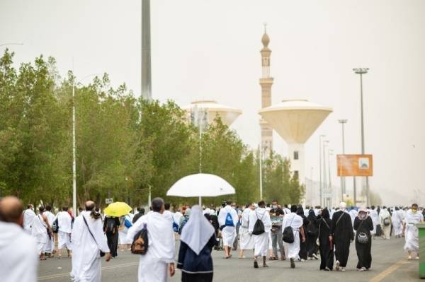 The National Center of Meteorology (NCM) has reported that the maximum temperatures in the Holy Sites during the 2022 Hajj season are expected to reach during the day between 42-44 degrees.