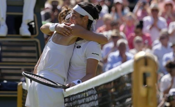 At Wimbledon, Tunisia’s Jabeur first Arab woman in pro Slam final