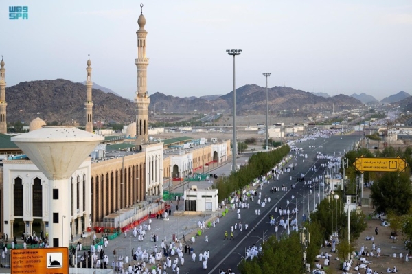 The crowds of pilgrims flocked to Arafat on Friday 9 Dhu al-Hijjah 1443 AH, which marks the climax of the Hajj pilgrimage, seeking from God Almighty to grant them forgiveness and mercy.