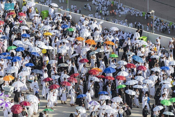 Pilgrims performed four main rituals of Hajj on Saturday, Dhul Hijjah 10, which is also known as Yaum Al-Nahr or the Day of Sacrifice. After reaching Mina from Muzdalifah this morning, they performed stoning at Jamarat Al-Aqaba and then proceeded to Makkah to perform Tawaf Al-Ifadah and Sai’ at a time when most Muslims other than pilgrims all over the world started celebrating Eid Al-Adha festival. 