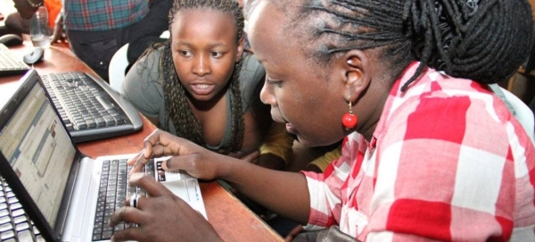 Children engage in a youth-centre in Nairobi, Kenya, as the UN Forum in New York emphasizes that education is a crucial investment in social inclusion and economic development.