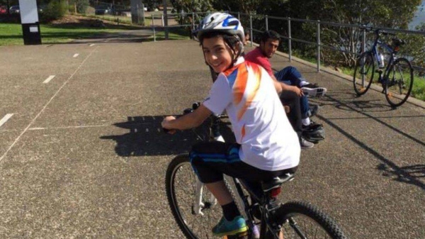 Yusuf Zahab pictured before he left Australia at age 11.