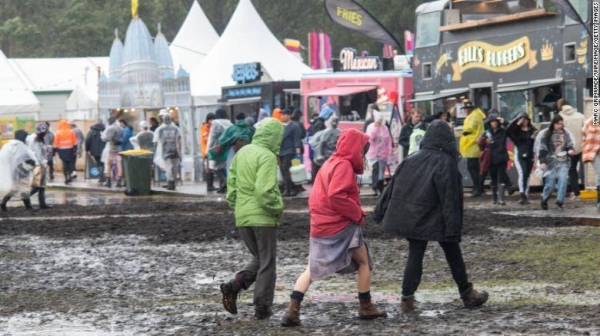 Australia’s largest music festival sinks in the mud and forces cancellation on the first day