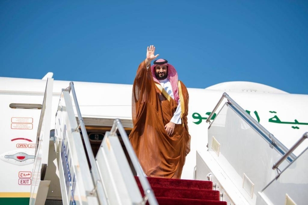 The Crown Prince was seen off by Deputy Prime Minister Panagiotis Pikrammenos and other senior officials at Athens International Airport.