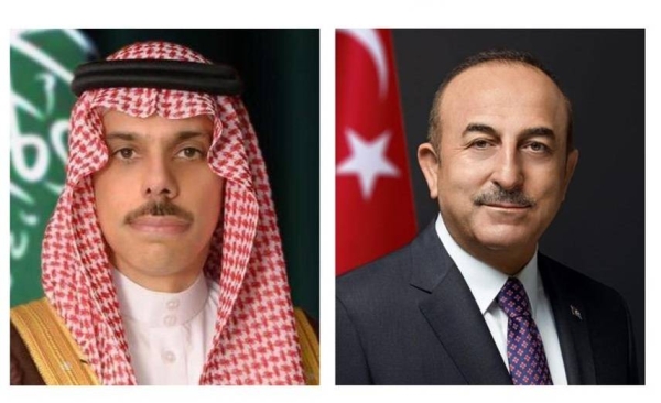 Saudi Foreign Minister Prince Faisal bin Farhan received a phone call on Wednesday from Türkish Minister of Foreign Affairs Mevlut Cavusoglu.