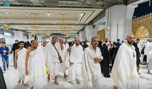 The General Presidency for the Affairs of the Two Holy Mosques has received on Saturday the first batch of the pilgrims coming from outside Saudi Arabia to perform Umrah during the Umrah season for this year 1444 AH.