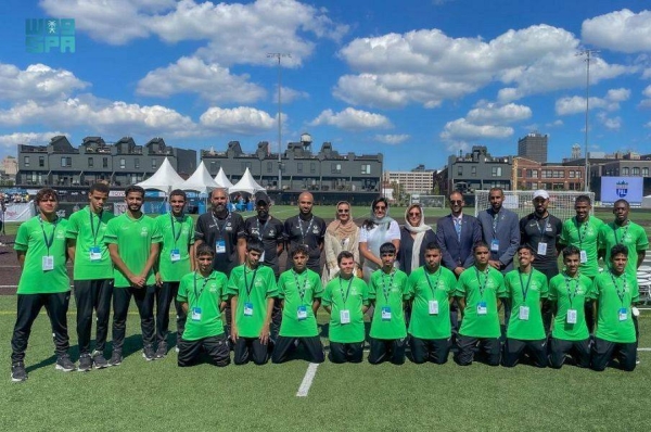 Saudi Arabia’s Ambassador to the United States Princess Reema bint Bandar, who is also a member of the International Olympic Committee, participated in the opening ceremony of the Special Olympics Unified Cup-Detroit 2022 on Sunday.