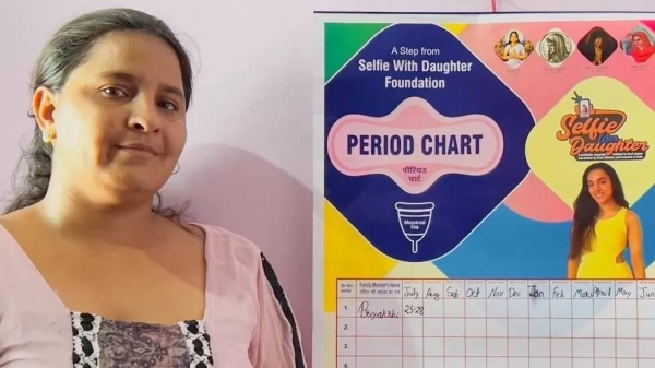 Many women in Haryana have put up their period charts in their homes