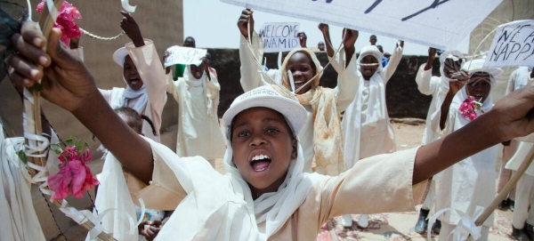 Children at Abu Shouk camp for internally displaced persons in North Darfur, Sudan. (file).