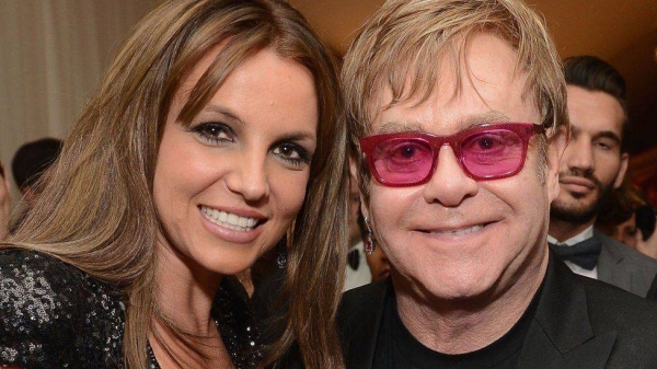 Britney Spears and Sir Elton John, pictured here in 2013, reportedly recorded their duet last month.