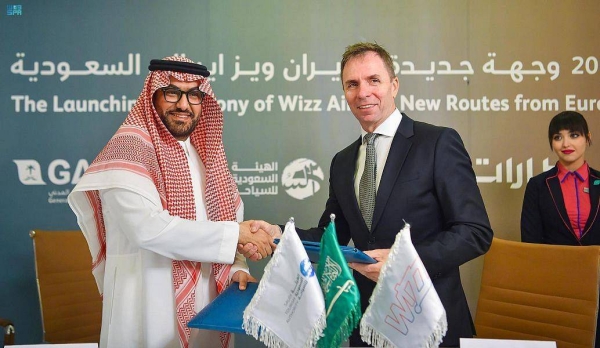 Low-cost carrier Wizz Air launches 20 new routes from Europe to Saudi Arabia