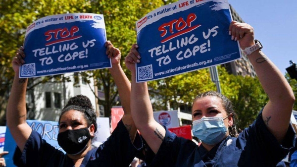 Healthcare workers across Australia have been calling for more staff