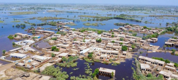 A flooded village in Matiari, in the Sindh province of Pakistan. — courtesy UNICEF/Asad Zaidi