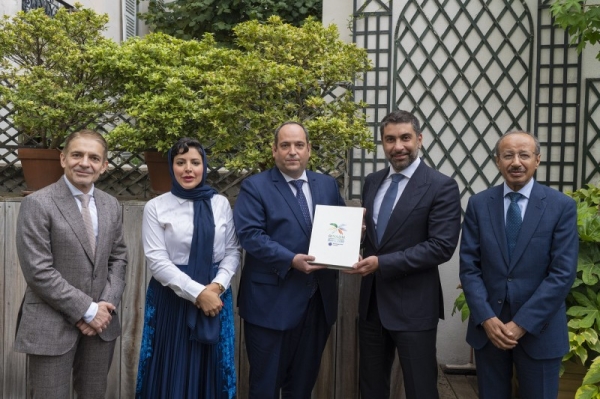 A Saudi delegation led by CEO of Royal Commission for Riyadh City, Fahd Al-Rasheed, submitted on Wednesday in Paris the Bid Book to host World Expo 2030 in Riyadh to Dimitri Kerkentzes, secretary general of BIE.