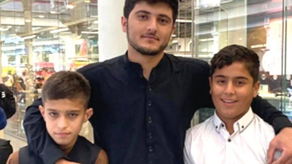 Qamar Jabarkhyl took Irfanullah (left) to meet his twin brother Obaidullah at St Pancras railway station