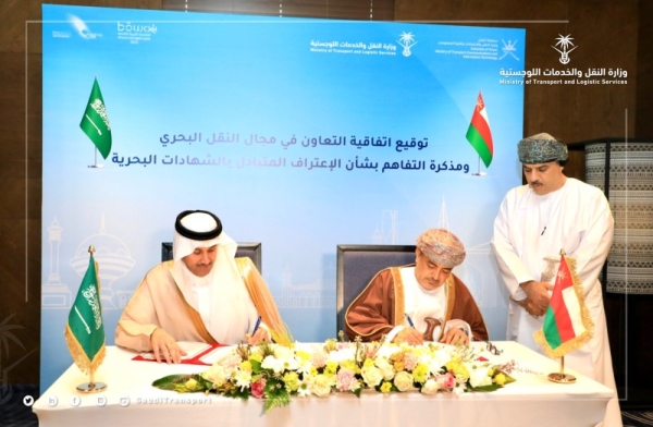 Saudi Minister of Transport and Logistics Engineer Saleh bin Nasser Al-Jasser has signed a cooperation agreement in maritime transport with Oman’s Ministry of Transport, Communications and Information Technology, on the sidelines of an official visit to the country.