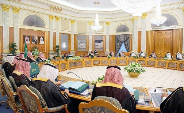 Custodian of the Two Holy Mosques King Salman chairs the Cabinet session at the Al-Salam Palace in Jeddah on Tuesday.