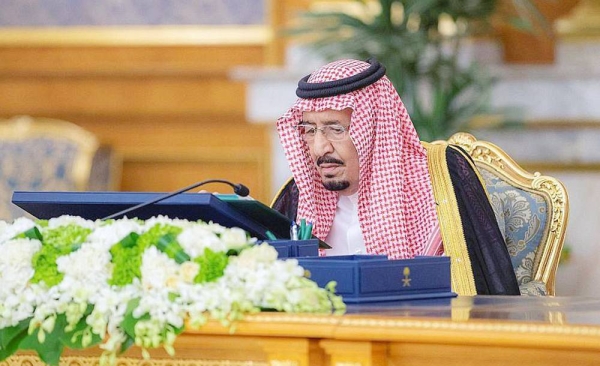 Custodian of the Two Holy Mosques King Salman chairs the Cabinet session at the Al-Salam Palace in Jeddah on Tuesday.