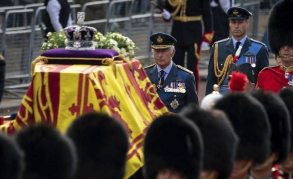 Buckingham Palace released more details Thursday about the state funeral of the queen who died Sept. 8 at 96 and her private interment later Monday.