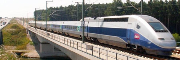 File photo of high-speed train in France.