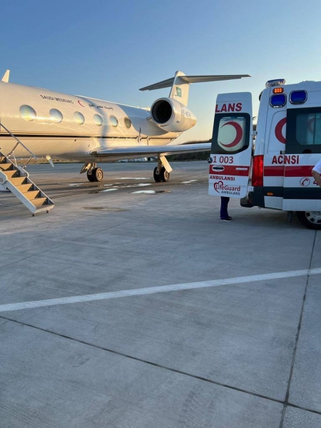 Injured young Saudi woman airlifted from Turkey