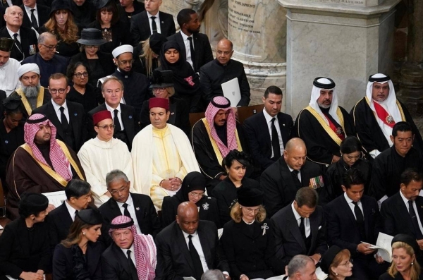 On behalf of Custodian of the Two Holy Mosques King Salman, Prince Turki Bin Mohammed Bin Fahad, minister of the state and member of the Cabinet, attended on Monday the funeral of Queen Elizabeth II in London.