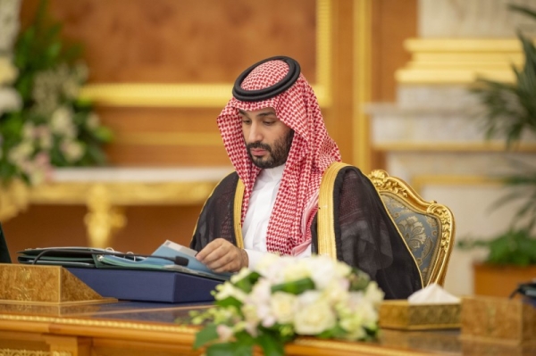 Crown Prince Mohammed Bin Salman during the the weekly session of the Council of Ministers, chaired by Custodian of the Two Holy Mosques King Salman, on Tuesday.