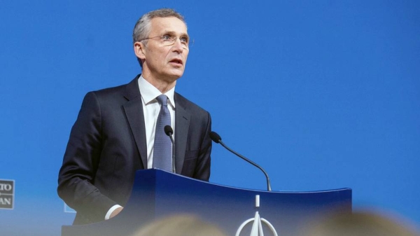 NATO Secretary General Jens Stoltenberg Wednesday condemned Russian President Vladimir Putin’s announcement on mobilization as “dangerous and reckless nuclear rhetoric.”
