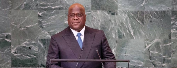 
President Félix-Antoine Tshisekedi Tshilombo of the Democratic Republic of the Congo addresses the general debate of the General Assembly’s seventy-seventh session. — courtesy UN Photo/Cia Pak

