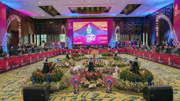 Minister of Commerce, Chairman of the Board of Directors of the General Authority for Foreign Trade Dr. Majid Bin Abdullah Al-Qasabi, and his accompanying delegation, participated in the ministerial meeting of Trade, Investment and Industry Working Group of the G-20  in Bali.
