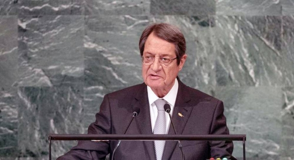 President Nicos Anastasiades of the Republic of Cyprus addresses the general debate of the General Assembly’s seventy-seventh session. — courtesy UN Photo/Cia Pak