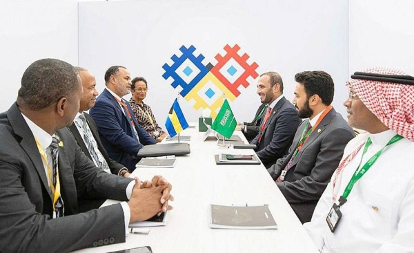 The CITC Governor Dr. Mohammed Bin Saud Al-Tamimi met with the Deputy Minister of Internal Affairs and Communications of Japan and the Minister of Economic Affairs of the Bahamas on the sidelines of the International Telecommunication Union (ITU)’s Plenipotentiary Conference in Romania.