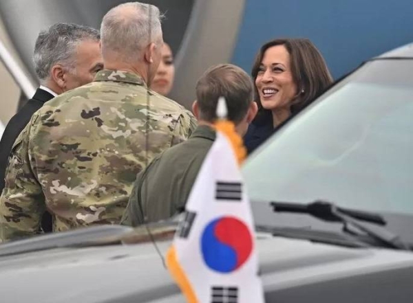 Kamala Harris flew into South Korea the morning after the North fired missiles