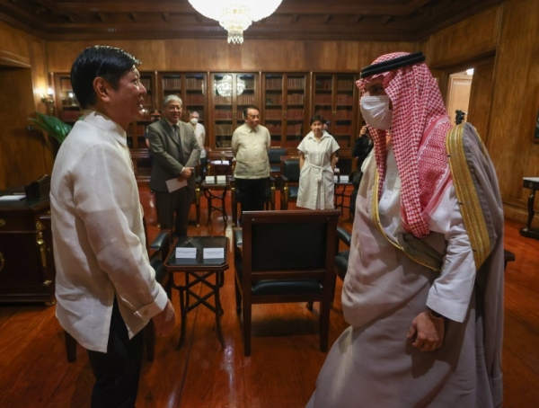 President of the Philippines Bongbong Marcos received Prince Faisal at the Presidential Palace.