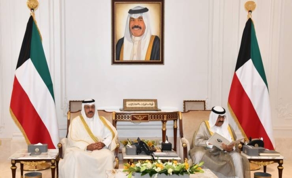 The Crown Prince Shaikh Mishal Al-Ahmad Al-Jaber Al-Sabah received Sheikh Ahmad Nawaf Al-Ahmad Al-Sabah, who tendered the Cabinet's resignation.