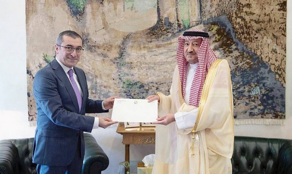 Deputy Foreign Minister Eng. Waleed Bin Abdulkarim Al-Khuraiji received in Riyadh on Sunday the Chargé d'Affairs of the Embassy of the Republic of Imran Sadikhov, who presented the written message.