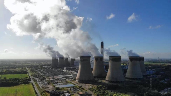 Drax, Britain's biggest power station, generates electricity by burning millions of tonnes of imported wood pellets