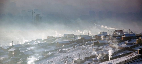 Air pollution in Ulaanbaatar city, Mongolia. — courtesy UNICEF/Tamir Bayarsaikhan