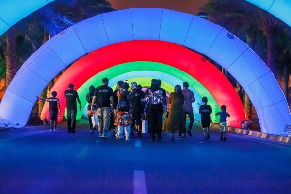 Community Life at King Abdullah University of Science and Technology (KAUST), in cooperation with the Sports for All Federation (SFA), launched the “Night Walk” event inside the university campus.
