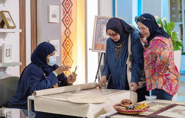 The Saudi Arabia's pavilion at the Turathna Exhibition witnessed the presence of several craftspeople from the different regions in the Kingdom of Saudi Arabia.