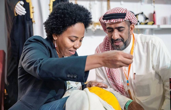 The Saudi Arabia's pavilion at the Turathna Exhibition witnessed the presence of several craftspeople from the different regions in the Kingdom of Saudi Arabia.