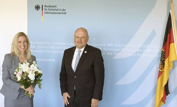 Arne Schoenbohm, president of the Federal Office for Information Security, seen in this file photo has been dismissed following reports of possible ties to Russian intelligence.